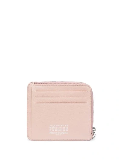 Maison Margiela Logo-patch Wallet In Pink