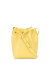 Mansur Gavriel Mini Saffiano Bucket Bag In Yellow
