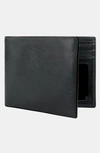 Bosca Leather Bifold Wallet In Black