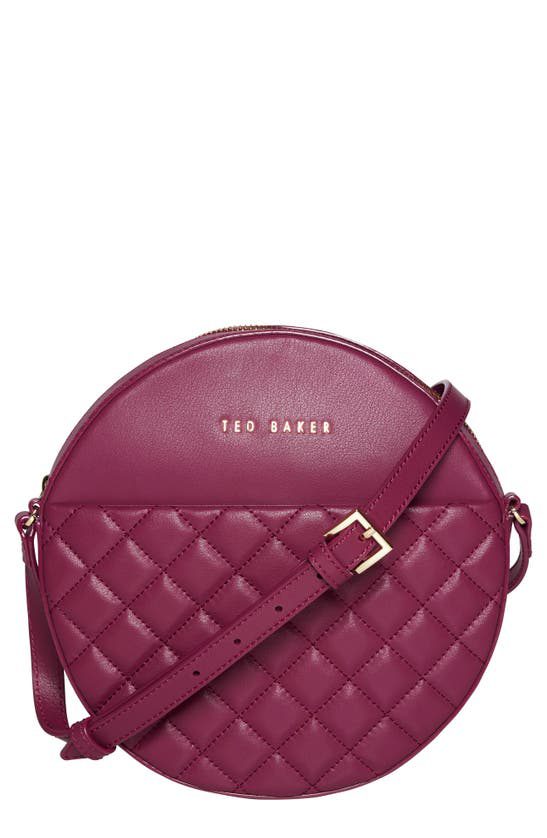 Ted Baker Womens Dk-red Cirus Small Quilted-leather Cross-body Bag 1 Size  In Dark Red | ModeSens
