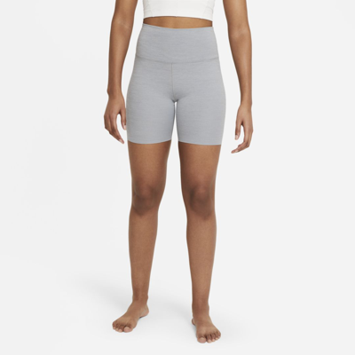 Nike Women's  Yoga Luxe High-waisted Shorts In Grey
