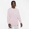 Nike Sportswear Premium Essentials Men's Long-sleeve Pocket T-shirt In Pink Foam