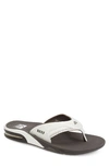 Reef Fanning Low Flip Flop In Grey/ White