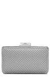 Olga Berg Natasha Mesh Clutch In Silver