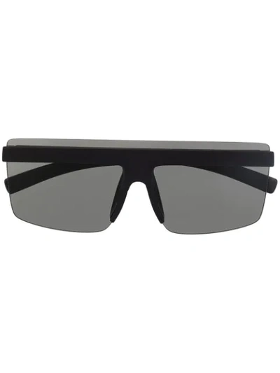 Mykita Tinted Oversize-frame Sunglasses In Black