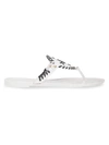 Jack Rogers Georgica Jelly Waterproof Flip Flop In White/black