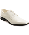Vance Co. Cole Mens Patent Lace-up Oxfords In White