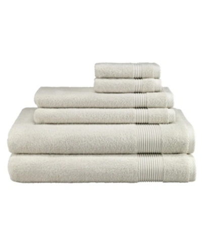 Avanti Solid 6 Piece Towel Sets Bedding In Ivory