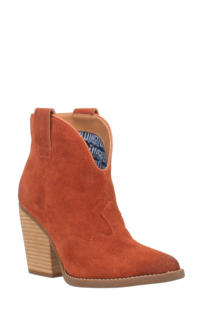 Dingo Women's Flannie Leather Booties Women's Shoes In Rust