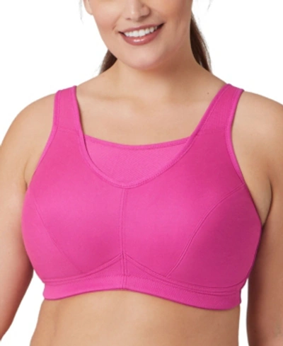 Glamorise Women's Plus Size Sport No-bounce Camisole Bra 1066 In Rose Violet