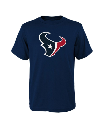 Outerstuff Kids' Youth Houston Texans Primary Logo T-shirt In Navy