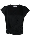 Rabanne Chain-detail Cotton T-shirt In Black
