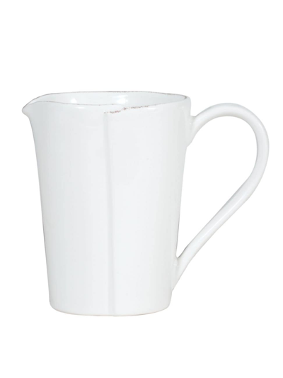 Vietri Melamine Lastra White Pitcher