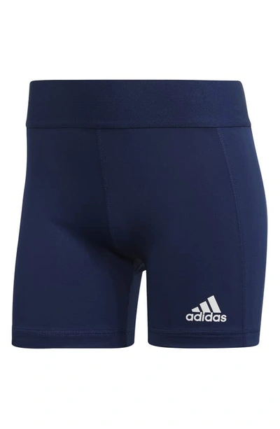 Adidas Originals Adidas Women's Alphaskin Volleyball Shorts In Team Navy Blue/white