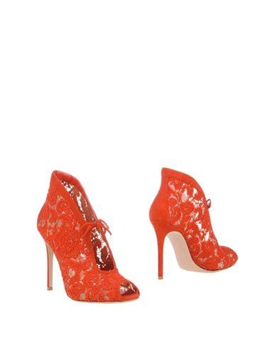 Gianvito Rossi Ankle Boot In Red