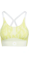 Adidas By Stella Mccartney Truepurpose Low-impact Recycled-fibre Sports Bra In Yellow