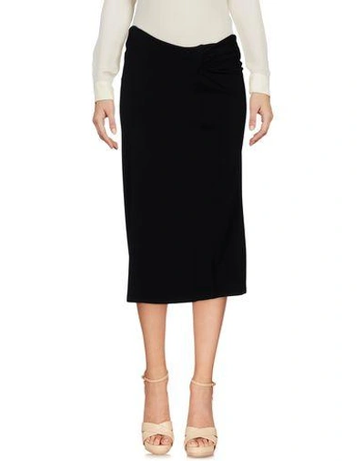 Jil Sander 3/4 Length Skirt In Black