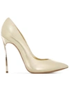 Casadei Pointed Stiletto Pumps In Metallic