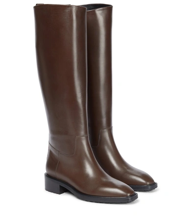 Aeyde Women's Tammy Knee-length Leather Riding Boots In Black,brown