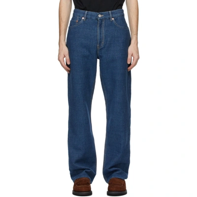 Our Legacy Indigo Formal Cut Jeans In Blue