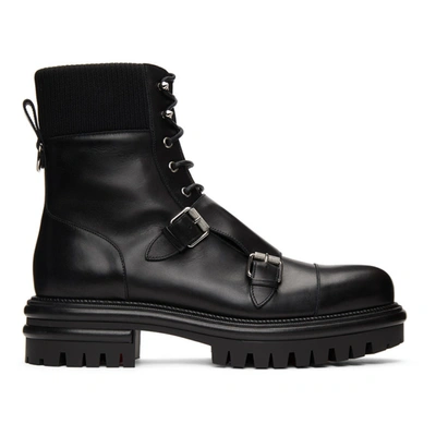 Christian Louboutin Yetito Combat Boots In Black
