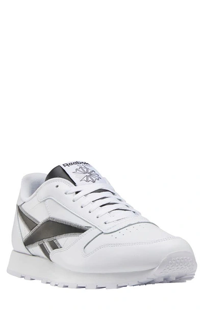 Reebok Classic Leather Sneaker In White/ Black