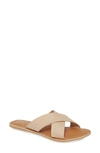 Coconuts By Matisse Pebble Slide Sandal In Nude Leather