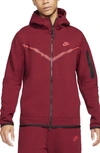 Nike Sportswear Tech Fleece Men's Full-zip Hoodie In Team Red/ University Red