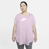 Nike Plus Size Sportswear Essential Futura Tunic In Pink