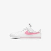 Nike Court Legacy Little Kids' Shoes In White,sunset Pulse