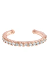 Girls Crew Sparkle Ear Cuff In Rose Gold-plated