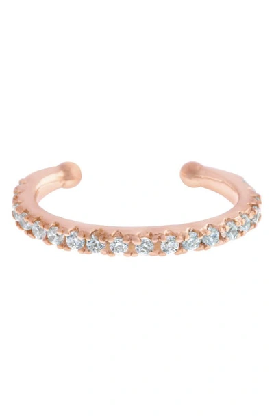 Girls Crew Sparkle Ear Cuff In Rose Gold-plated