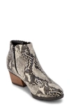 Blondo Valli 2.0 Waterproof Bootie In Natural Snake Print Leather