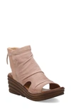 Miz Mooz Anna Slouch Wedge Bootie In Pearl Leather