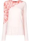 Proenza Schouler Tie-dyed Cotton-jersey Long-sleeved T-shirt In Pink