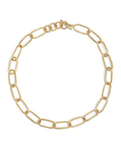 Soko Ellipse Chain Link Necklace In Gold