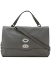 Zanellato Postina Large Tote In Grey