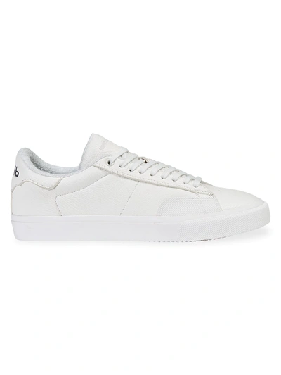 Heron Preston Vulcanized Leather Low-top Sneakers In White