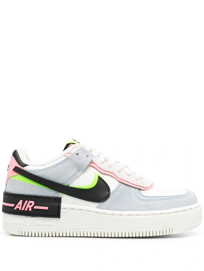 Nike Women's Air Force 1 Shadow Suede Accent Layered Low Top Sneakers In Multi