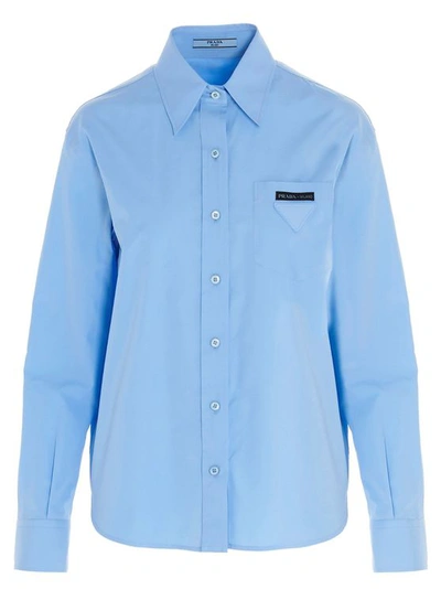 Prada Shirt In Light Blue