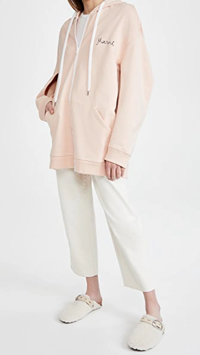 Marni Cotton Oversize Sweatshirt In Pink
