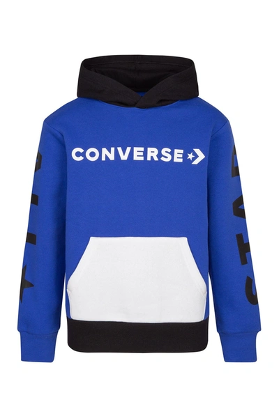 Converse Kids' Big Boys Fleece Pullover Hoodie In U5hhyper R