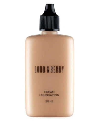 Lord & Berry Face Cream Foundation In Warm Sand