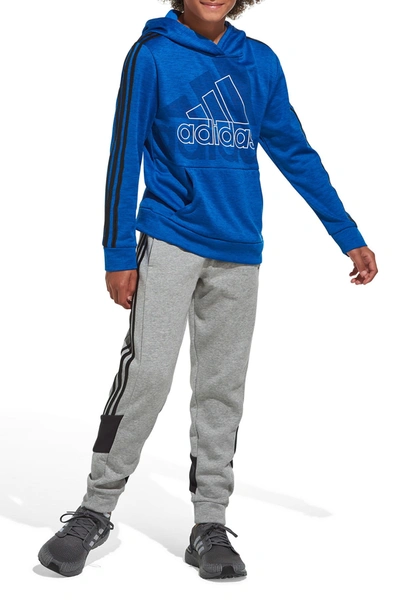 Adidas Originals Boys' Bos Fleece Hoodie - Big Kid In Brite Blu