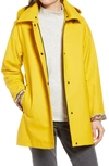 Pendleton Sonoma Waterproof A-line Hooded Raincoat In Yellow