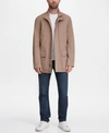 Cole Haan Men's Stand Collar Rain Jacket In Dark Beige