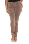 Slink Jeans Slink Sueded Skinny Jeans In Nutmeg