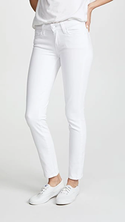 Paige Skyline Ankle Skinny Jeans In Crisp White