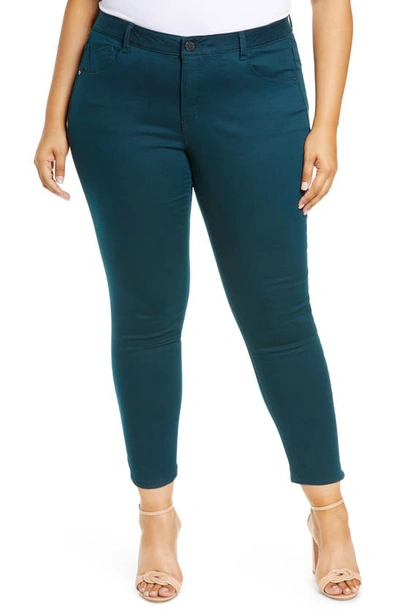 Wit & Wisdom Ab-solution High Waist Ankle Skinny Pants In Dark Teal