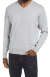 Peter Millar Crown Soft Cotton & Silk Sweater In British Grey